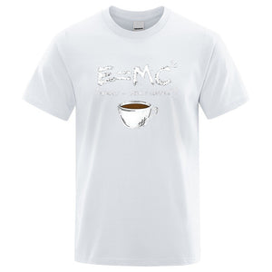 EnergyMilk Coffee Printing Men Tshirt Casual Breathable Tsh