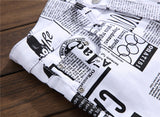 Casual Men's Trousers With Letter Print Trousers With White Stretch Trousers