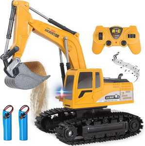 AU 2025 RC Digger Remote Controlled Excavator Construction Vehicle Truck Car Kids Gifts,The Logistics Will Be Send Randomly