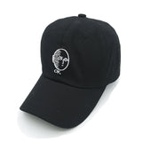 Men and women in cotton baseball caps