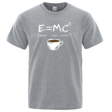 EnergyMilk Coffee Printing Men Tshirt Casual Breathable Tsh