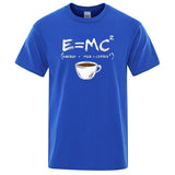 EnergyMilk Coffee Printing Men Tshirt Casual Breathable Tsh